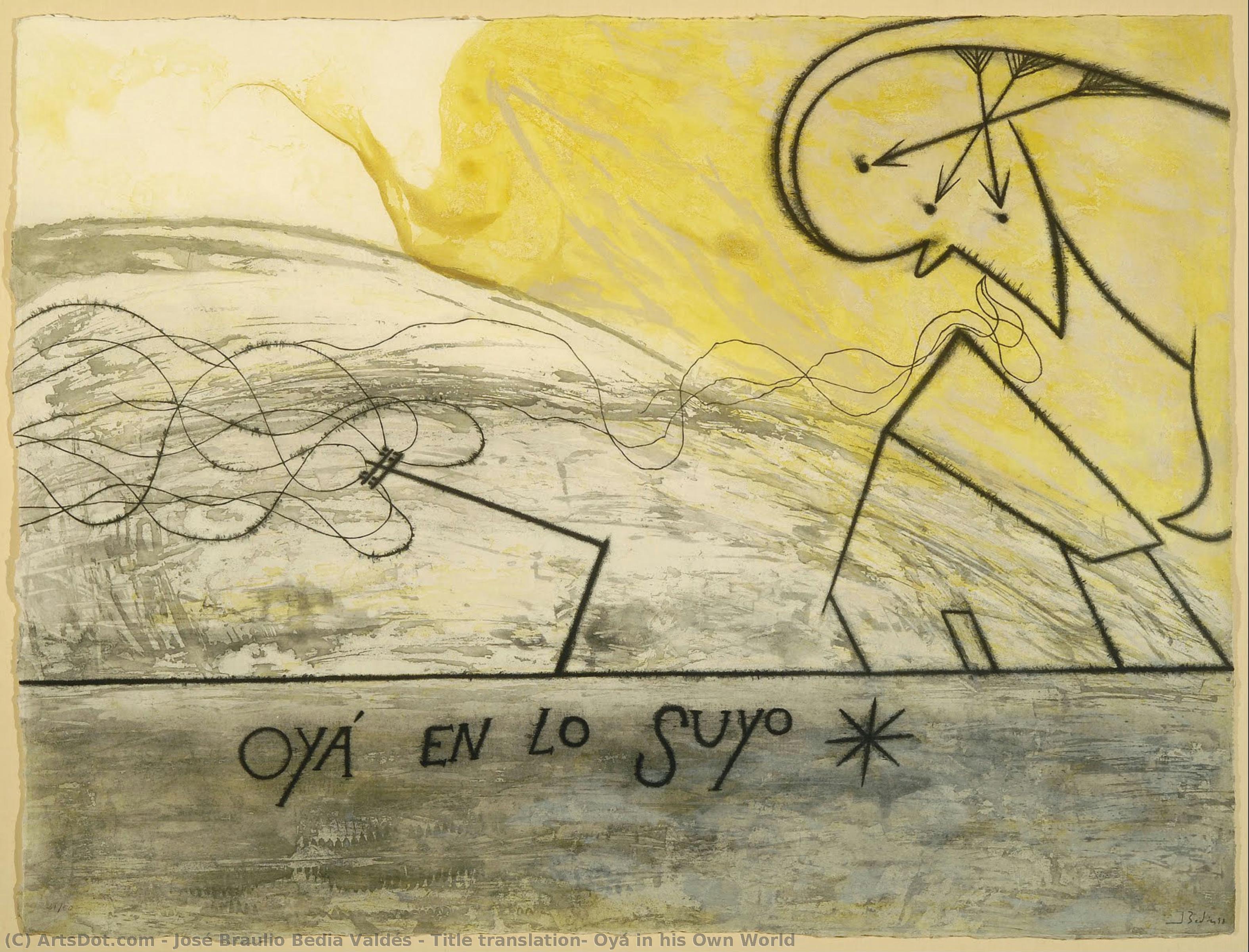 Title Translation: Oyá In His Own World — José Braulio Bedia Valdés