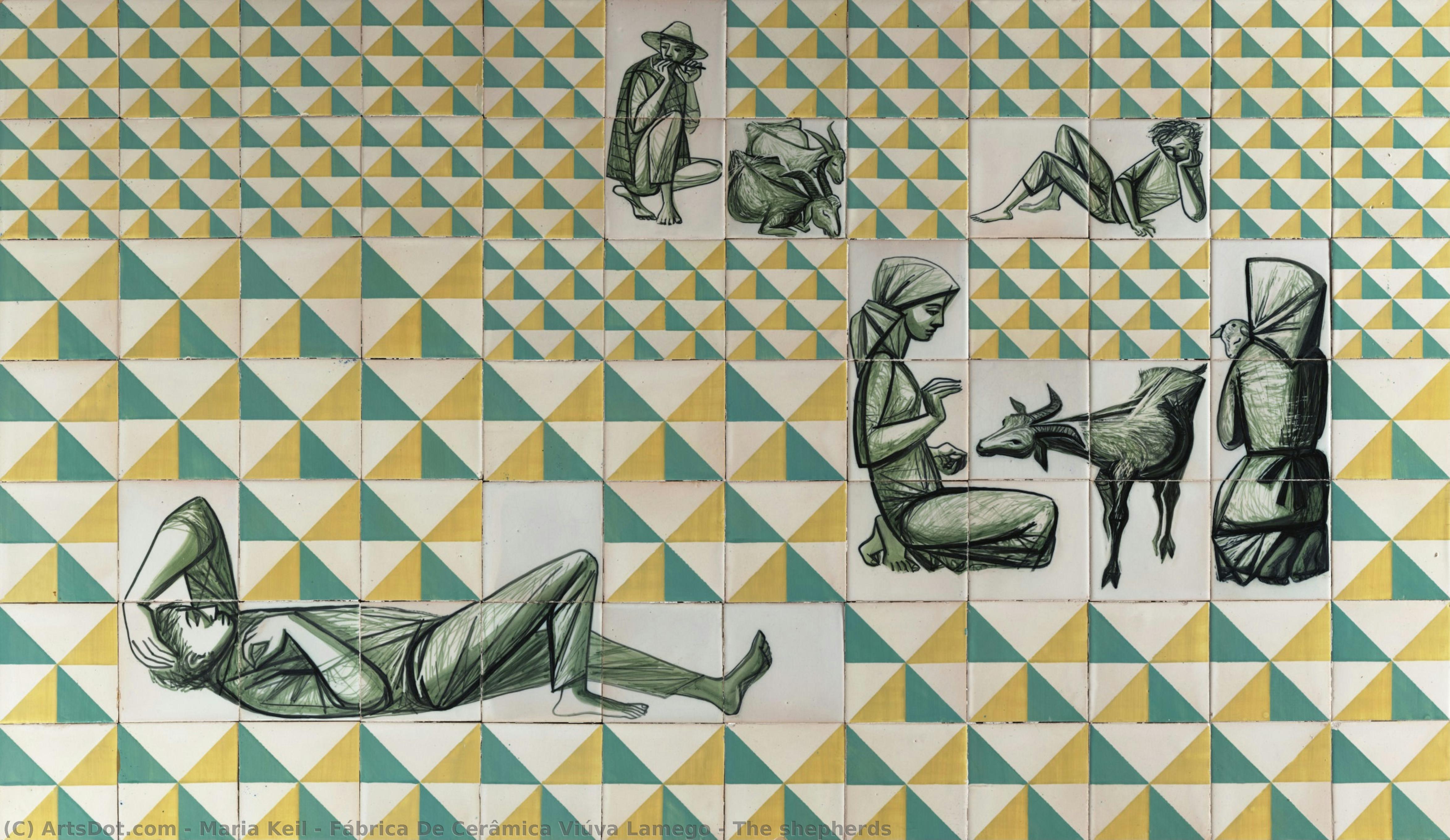 The Shepherds — Maria Keil / Fábrica De Cerâmica Viúva Lamego