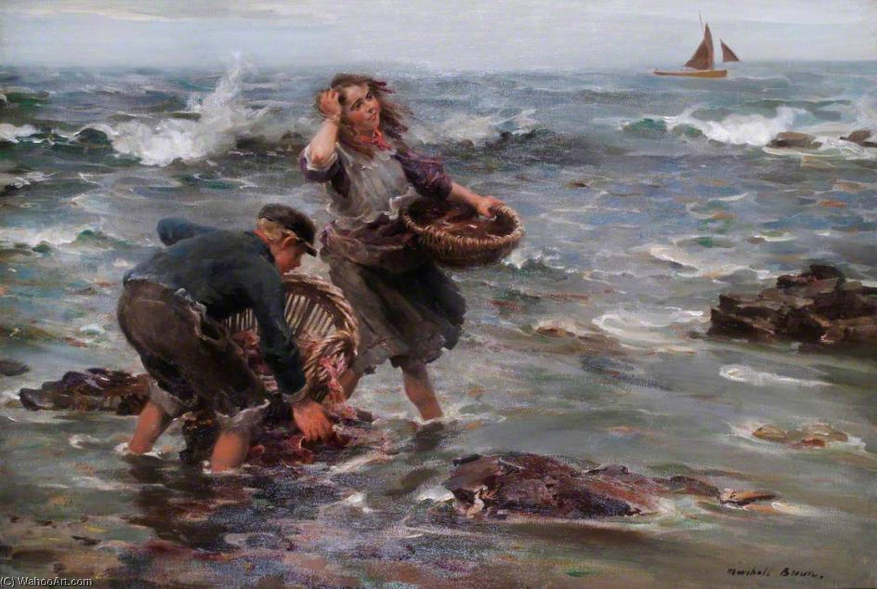 The Bait Gatherers — William Marshall Brown