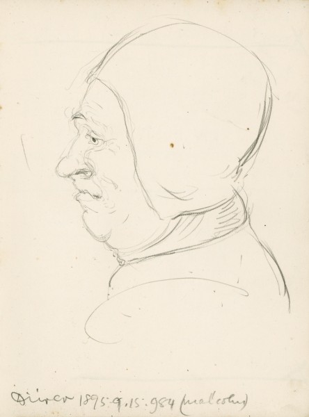 Study Of The Head Of A Man In Profile — Sir George Clausen
