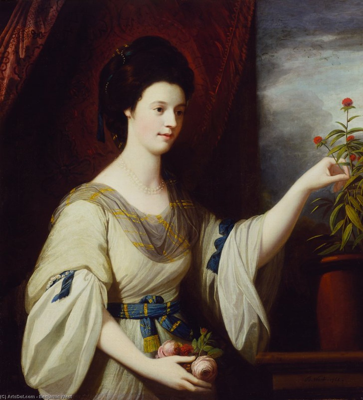 Portrait Of Diana Mary Barker — Benjamin West