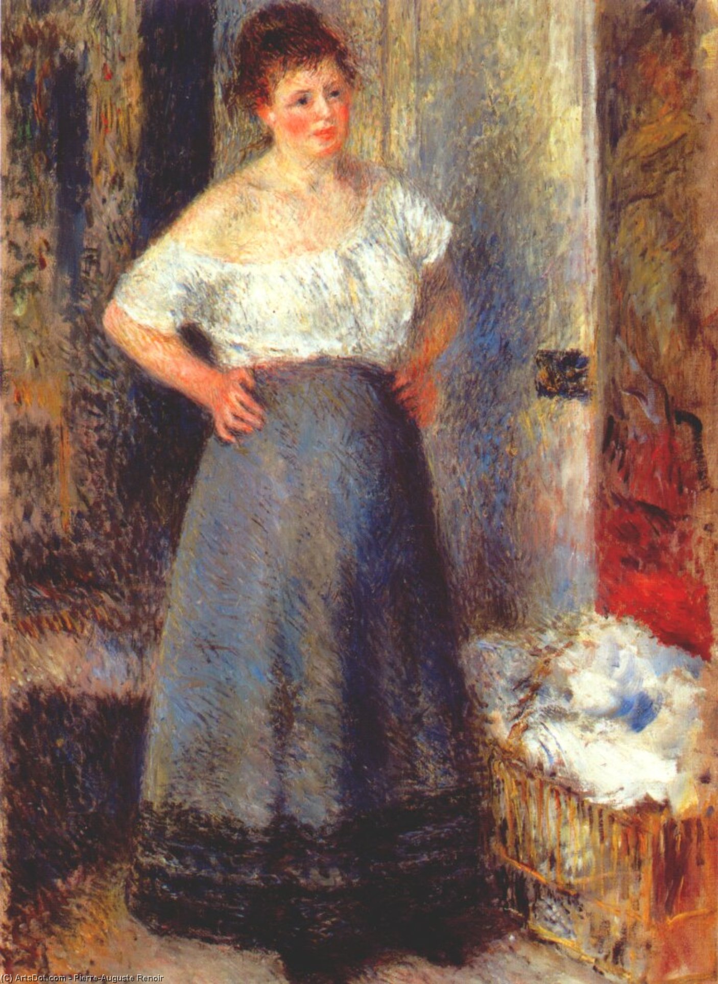 The Laundress — Pierre-auguste Renoir