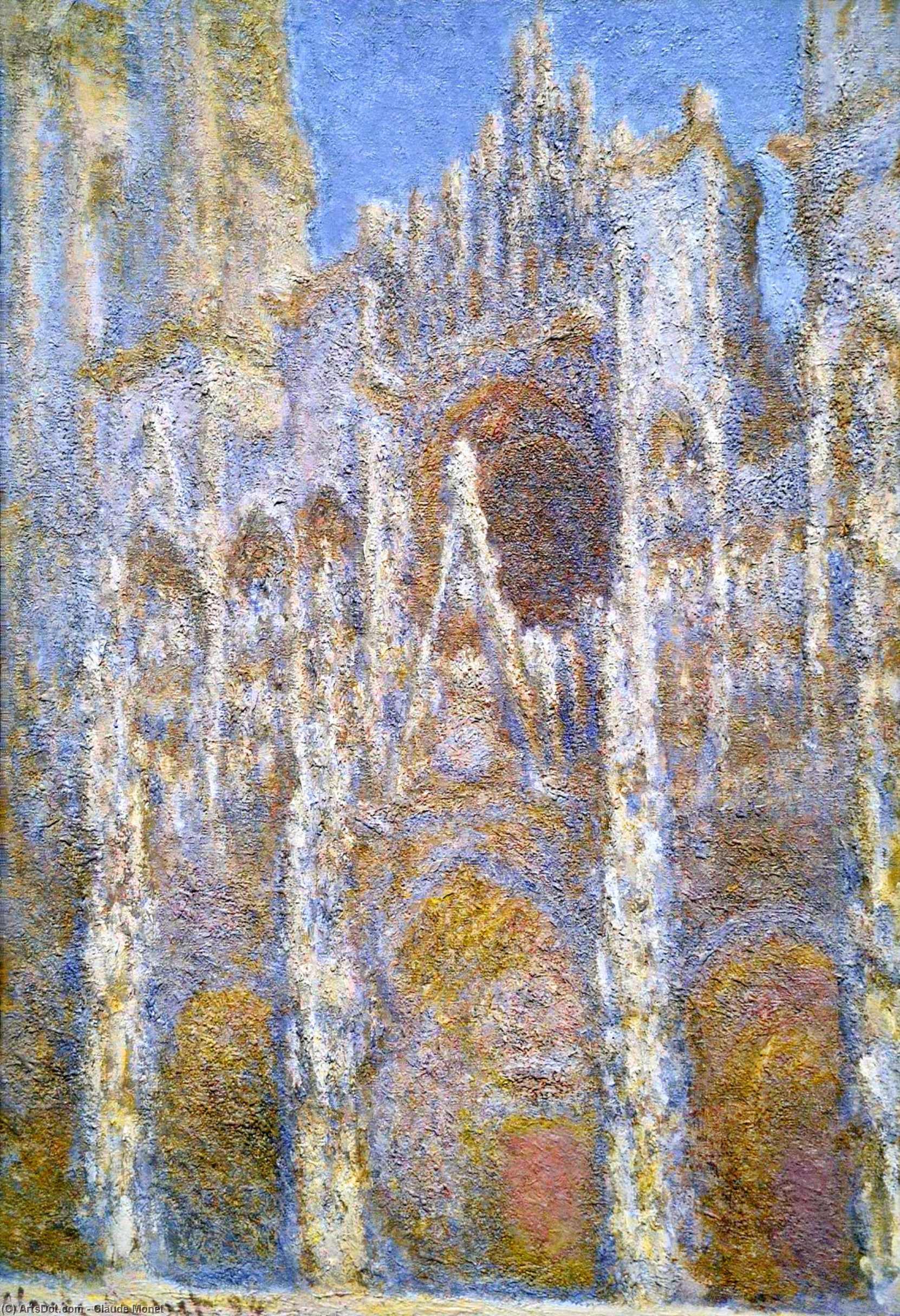 Rouen Cathedral, Sunlight Effect — Claude Monet