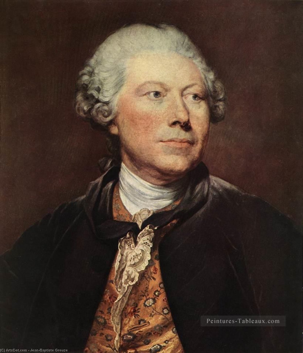 Portrait Of Georges Wille — Jean-baptiste Greuze
