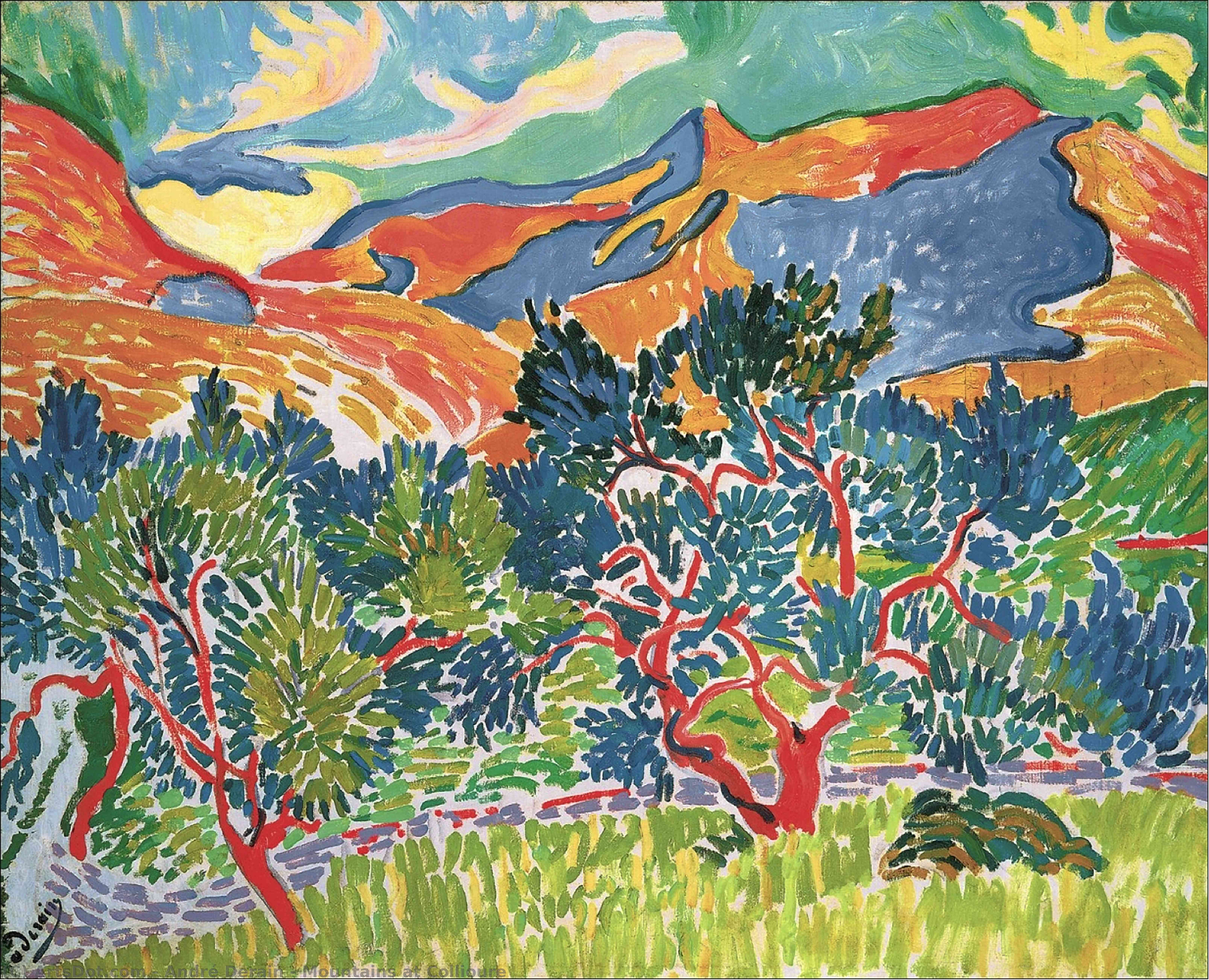 Mountains At Collioure — Андре Дерен