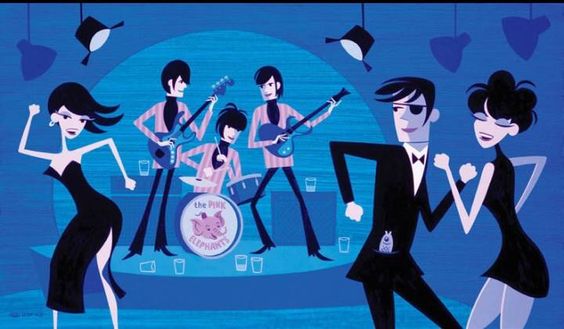 Ladies And Gentlemen The Pink Elephants — Josh Agle (shag)