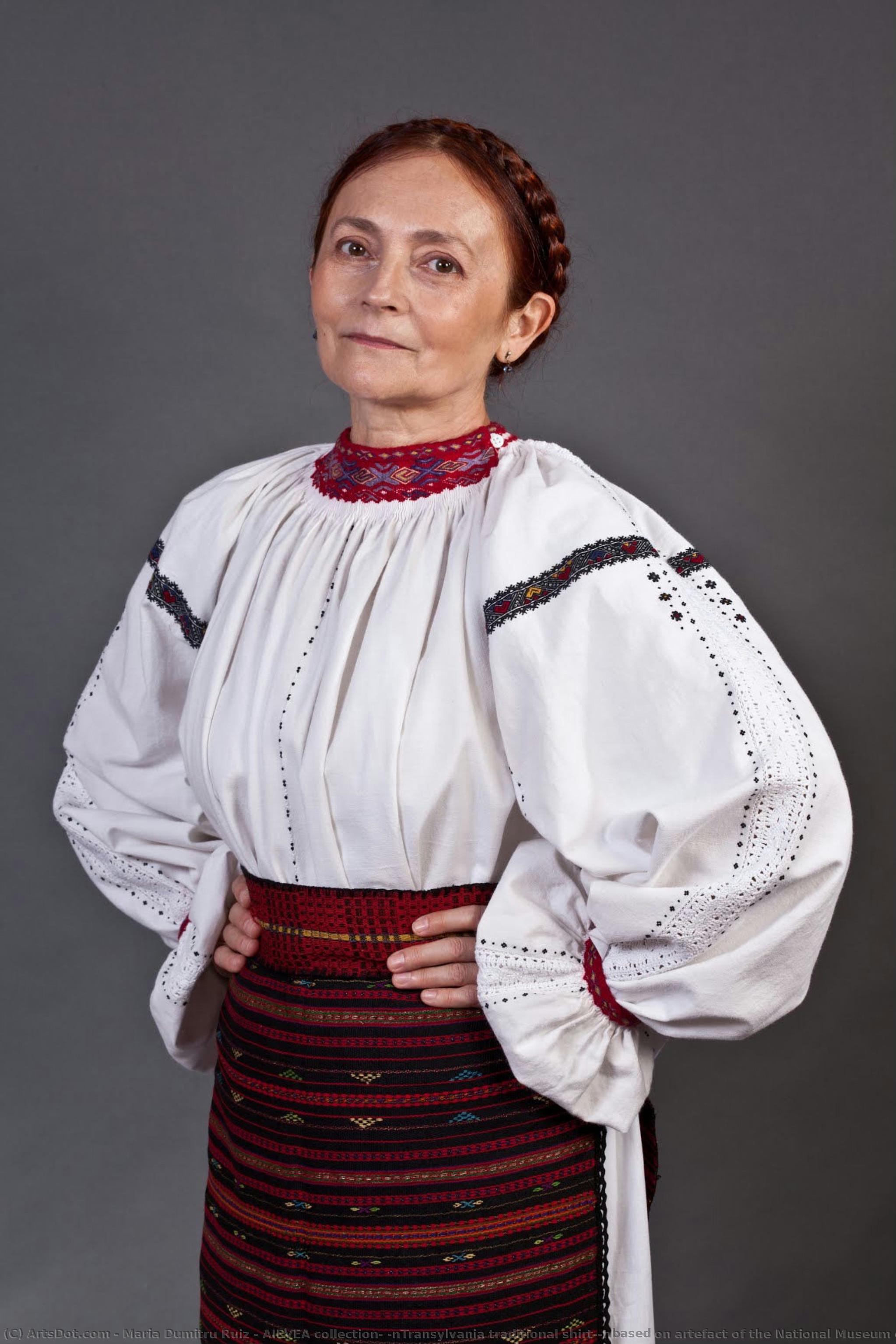 Aievea Collection; \ntransylvania Traditional Shirt;\nbased On Artefact Of The National Museum Of The Romanian Peasant — Maria Dumitru Ruiz