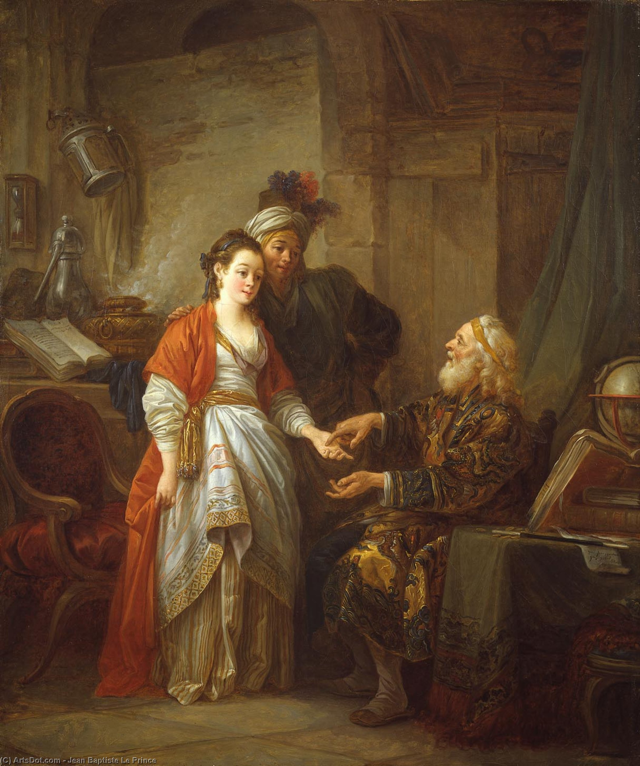 The Fortune Teller — Jean Baptiste Le Prince