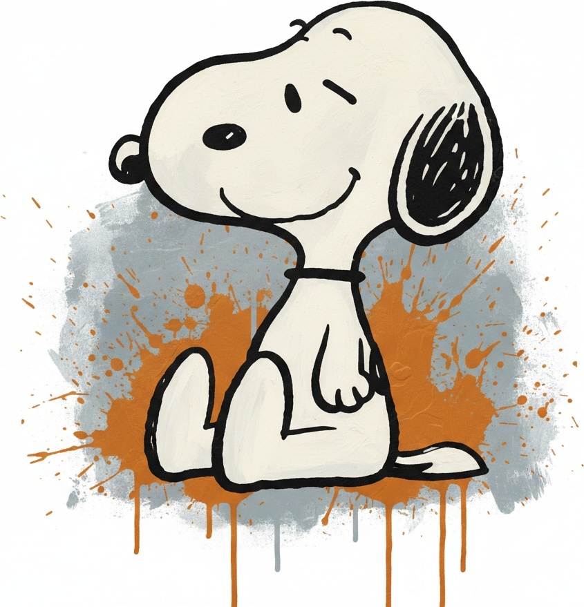 Ephemeral Canine Portrait Against Washes Of Ochre And Slate Energy — Christian Noiret