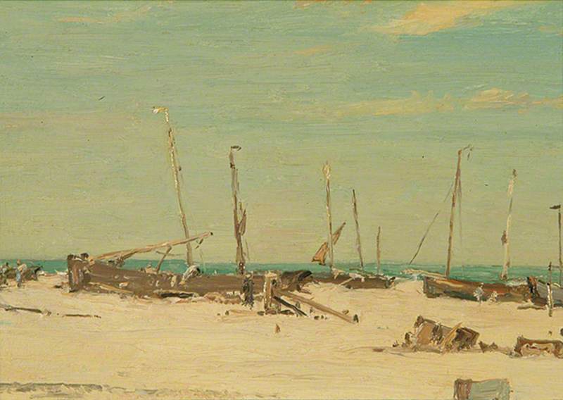Hastings Beach, East Sussex, With Sailing Boats — George Graham