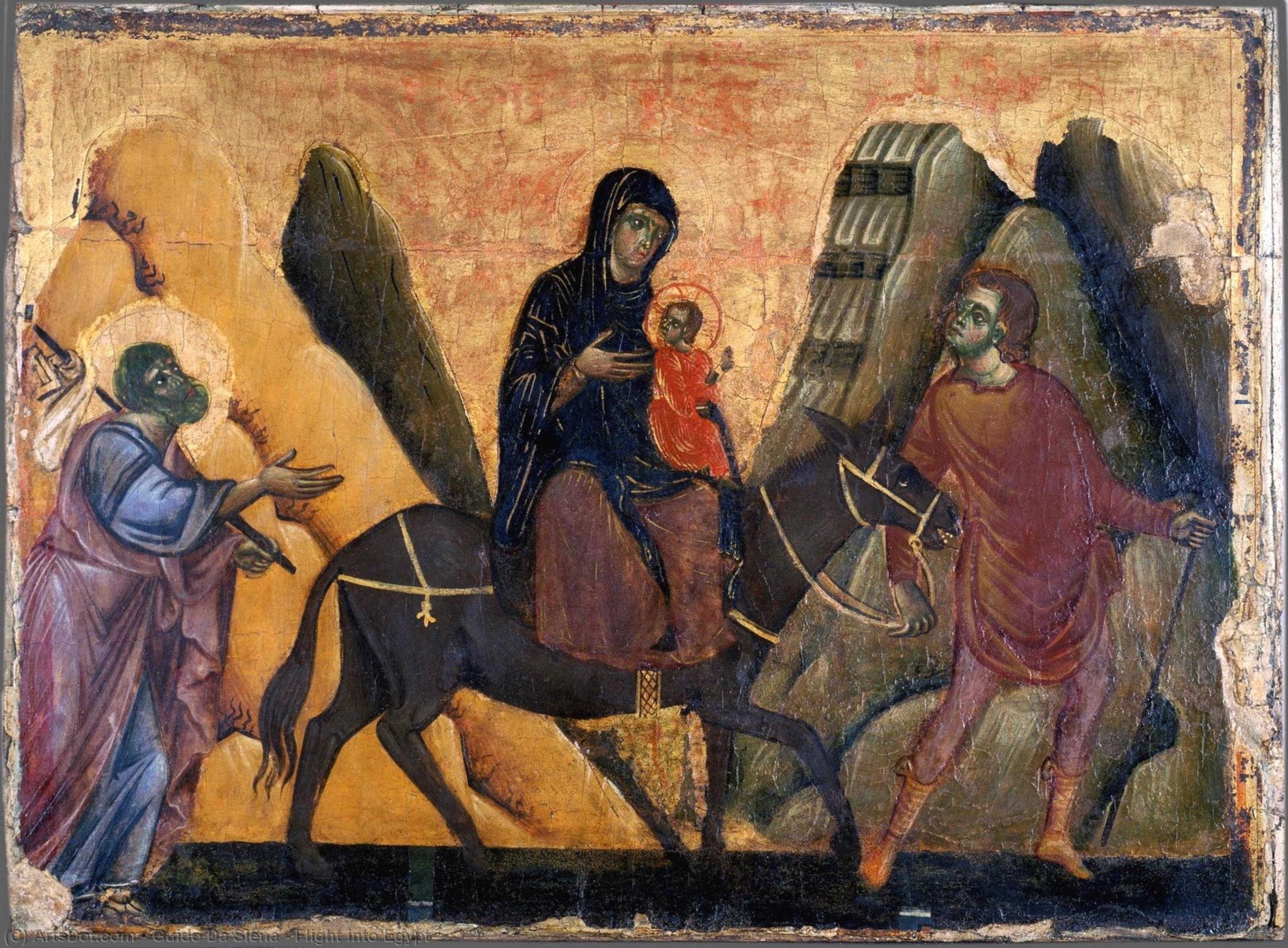 Flight Into Egypt — Гвидо Да Сиена