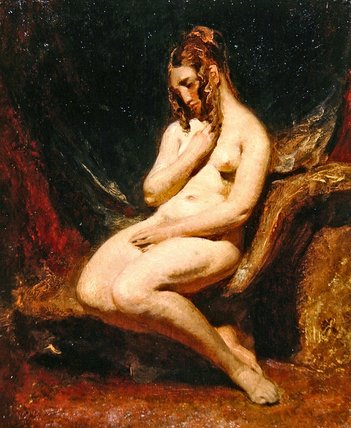 Female Nude From The Side — Vilijam Eti