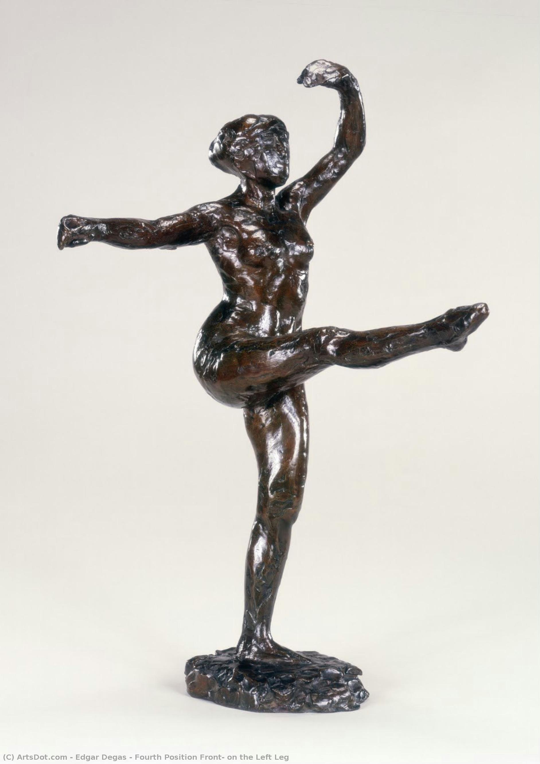 Fourth Position Front, On The Left Leg — Edgar Degas