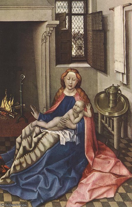 Madonna With The Child — ロベール・カンパン（フレマルの巨匠）