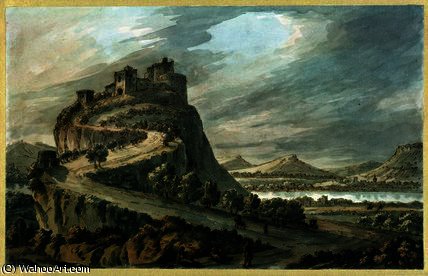 Rocky Landscape With Castle — Robert Adam