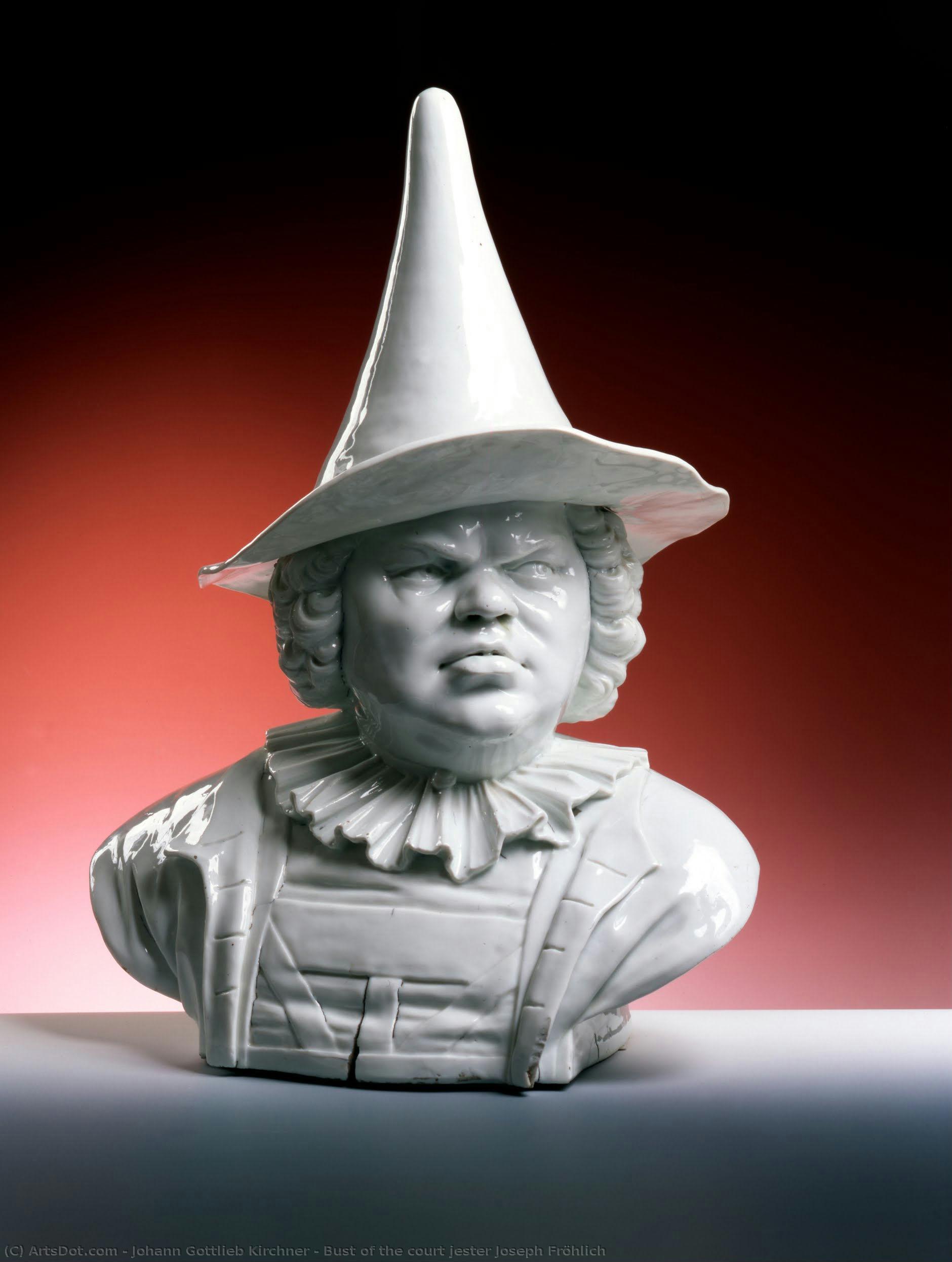 Bust Of The Court Jester Joseph Fröhlich — Johann Gottlieb Kirchner