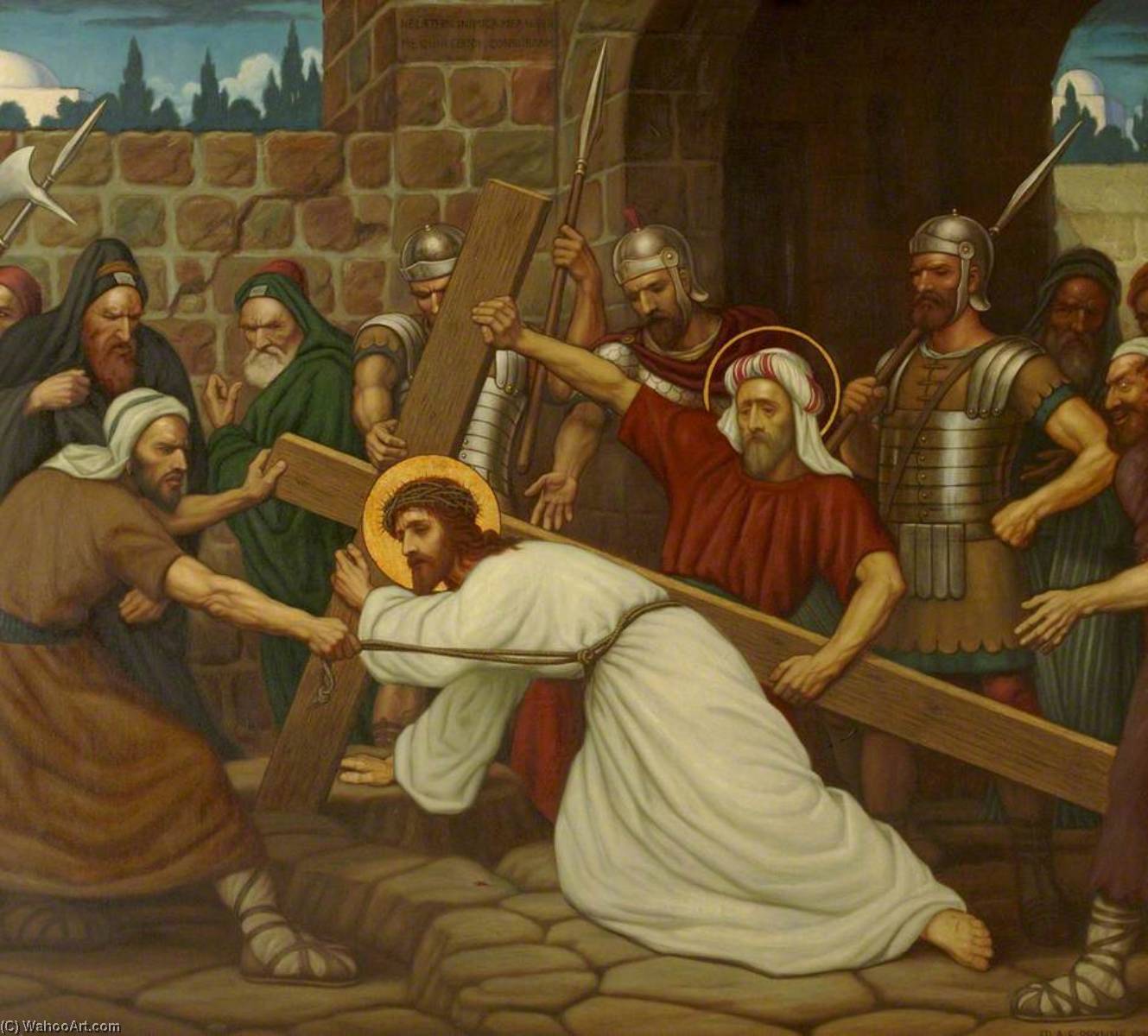 Jesus Falls The Second Time (part Of ‘stations Of The Cross’) — Edward Arthur Fellowes Prynne