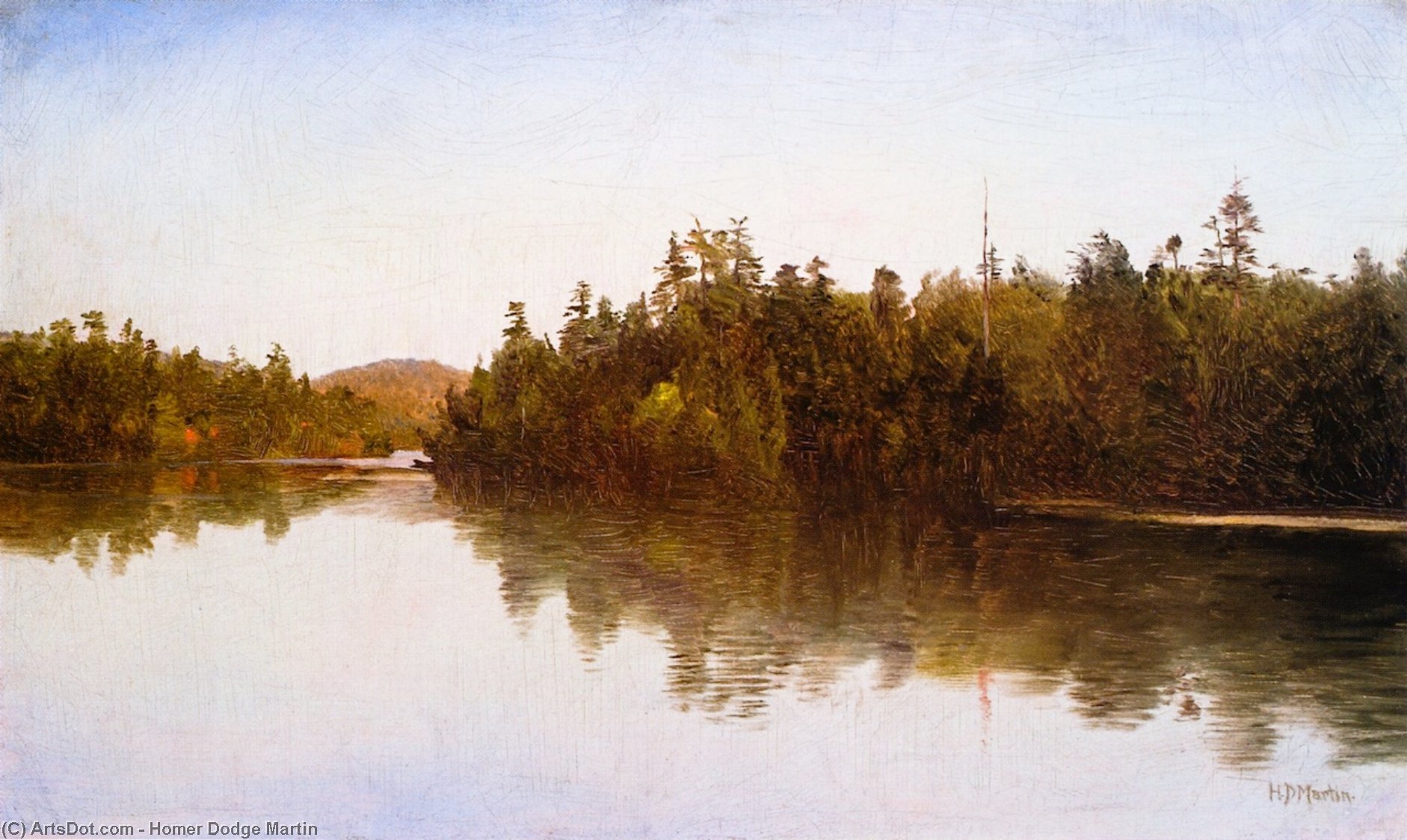 Saranac Lake, 1869 — Homer Dodge Martin