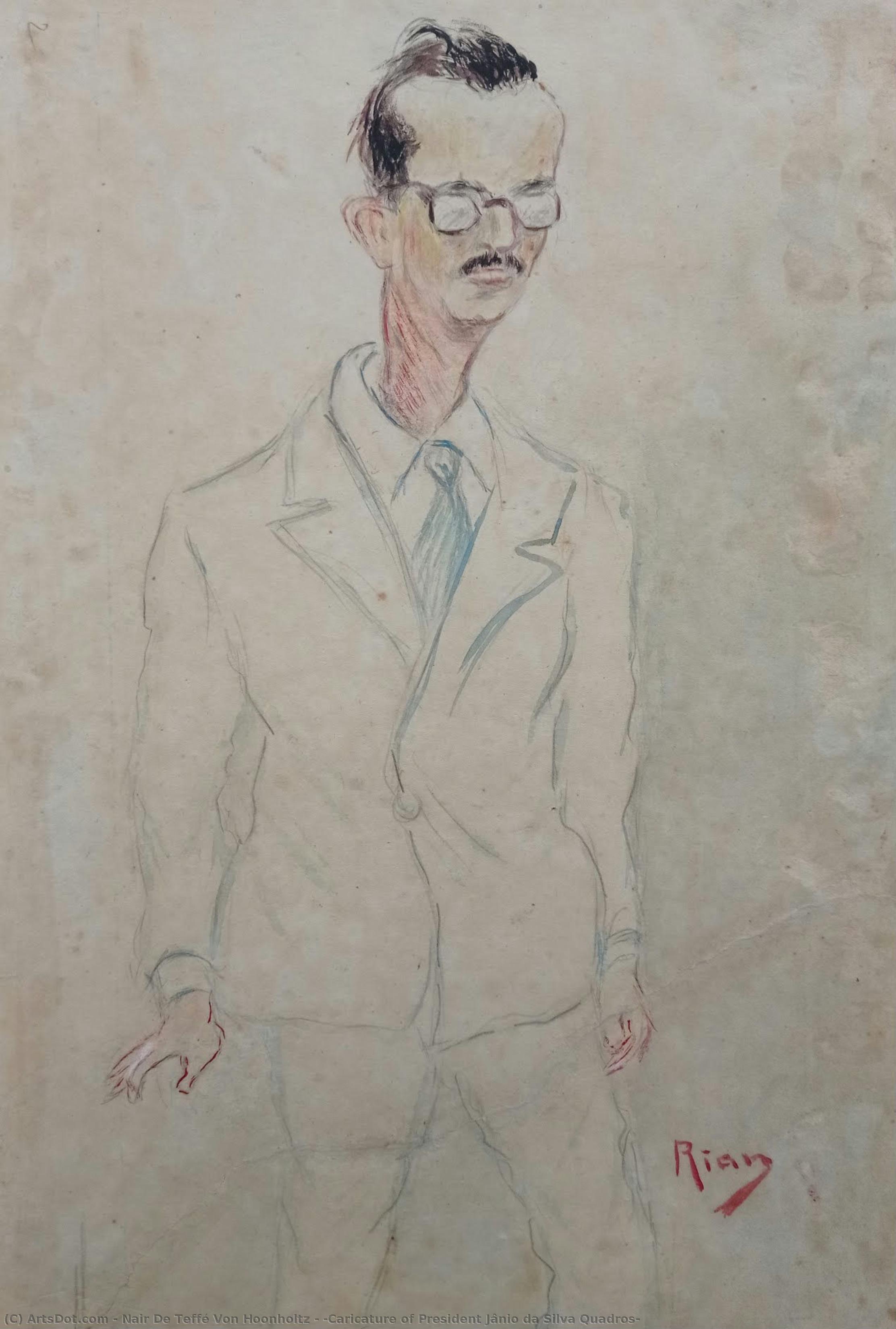 [caricature Of President Jânio Da Silva Quadros] — ナイール・デ・テッフェ・フォン・フーンホルツ