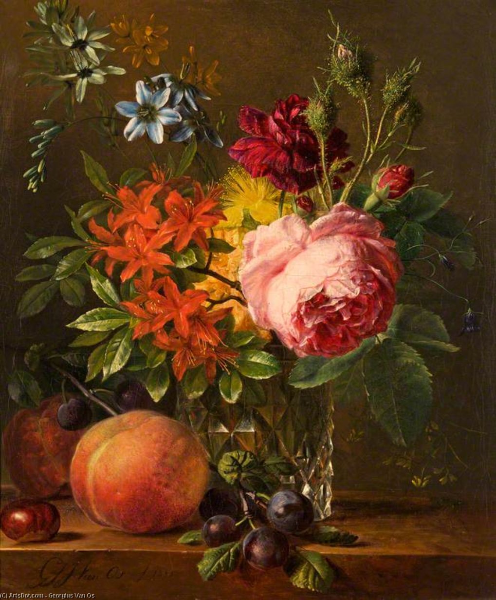 Still Life With Flowers — Georgius Jacobus Johannes Van Os