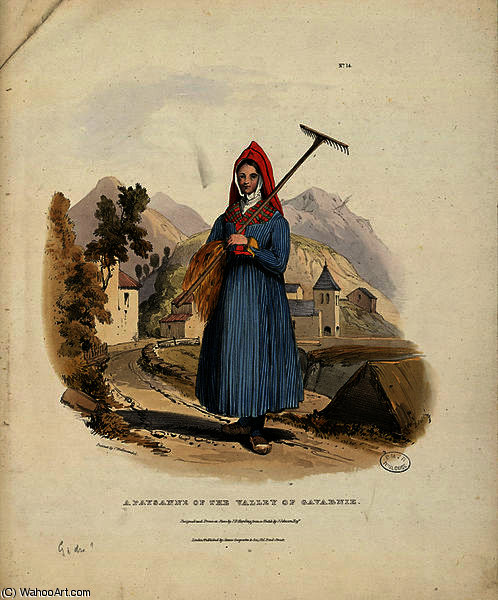 A Paysanne Of The Valley Of Gavarnie — Charles Duffield Harding