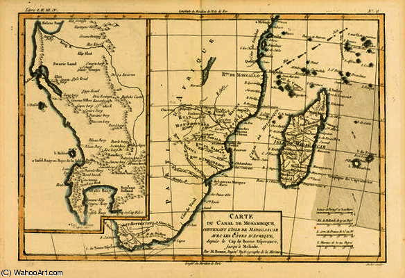 Southern Africa, From 'atlas De Toutes Les Parties Connues Du Globe Terrestre' By Guillaume Raynal — Rigobert Bonne (charles Marie Rigobert Bonne)
