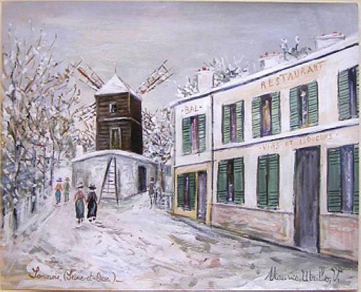 Moulin In Sannois Under Snow — Maurice Utrillo