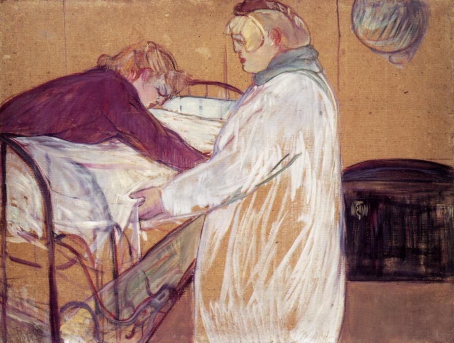 Dos Mujeres Haciendo La Cama (también Conocida Como Deux Femmes En Faisant Leur Lit) — Comte Henri Marie Raymond De Toulouse-lautrec-monfa