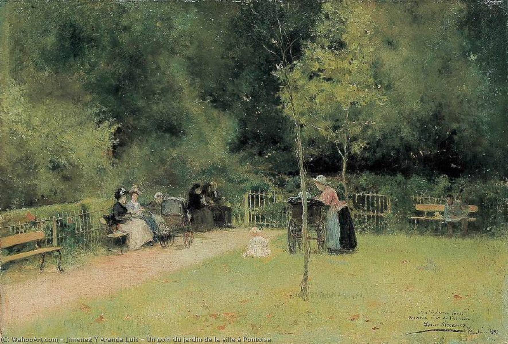 Un Coin Du Jardin De La Ville À Pontoise — Jimenez Y Aranda Luis