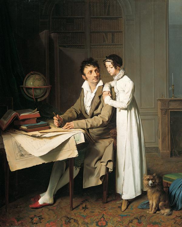 The Geography Lesson (also Known As Portrait Of Monsieur Gaudry And His Daughter) — Louis Léopold Boilly