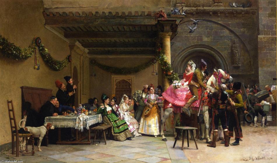 The Departure Of The Newlyweds — Jehan Georges Vibert