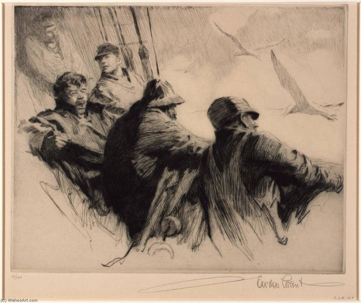Hauling The Nets — Gordon Grant