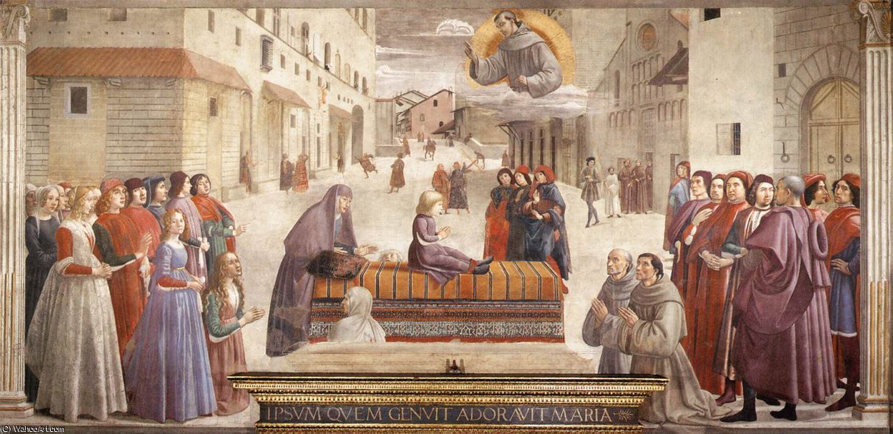 Frescoes - Resurrection Of The Boy — Domenico Ghirlandaio