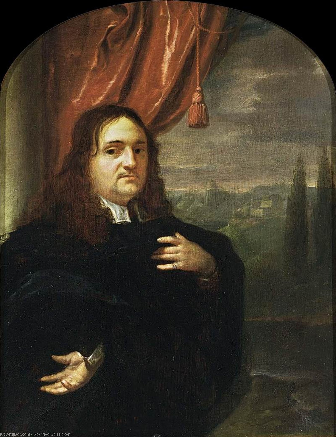 Portrait Of Matthijs Pompe Van Slingelandt — Godfried Schalcken