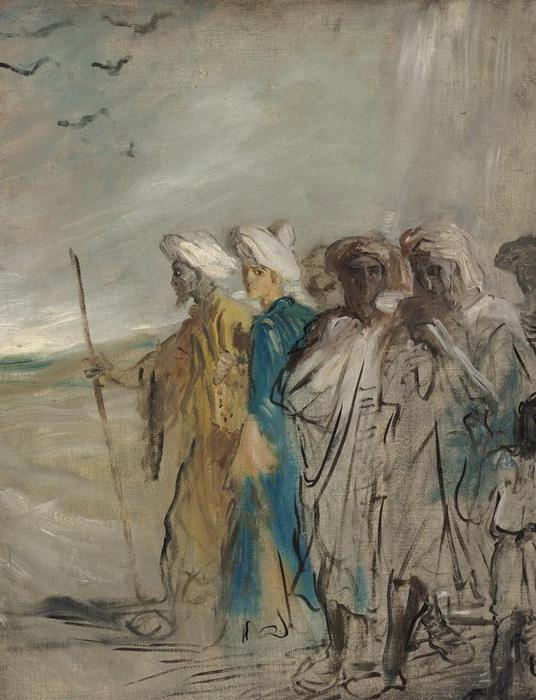 Groupe D'arabes (also Known As Joseph Vendu Par Ses Frères) — Théodore Chassériau