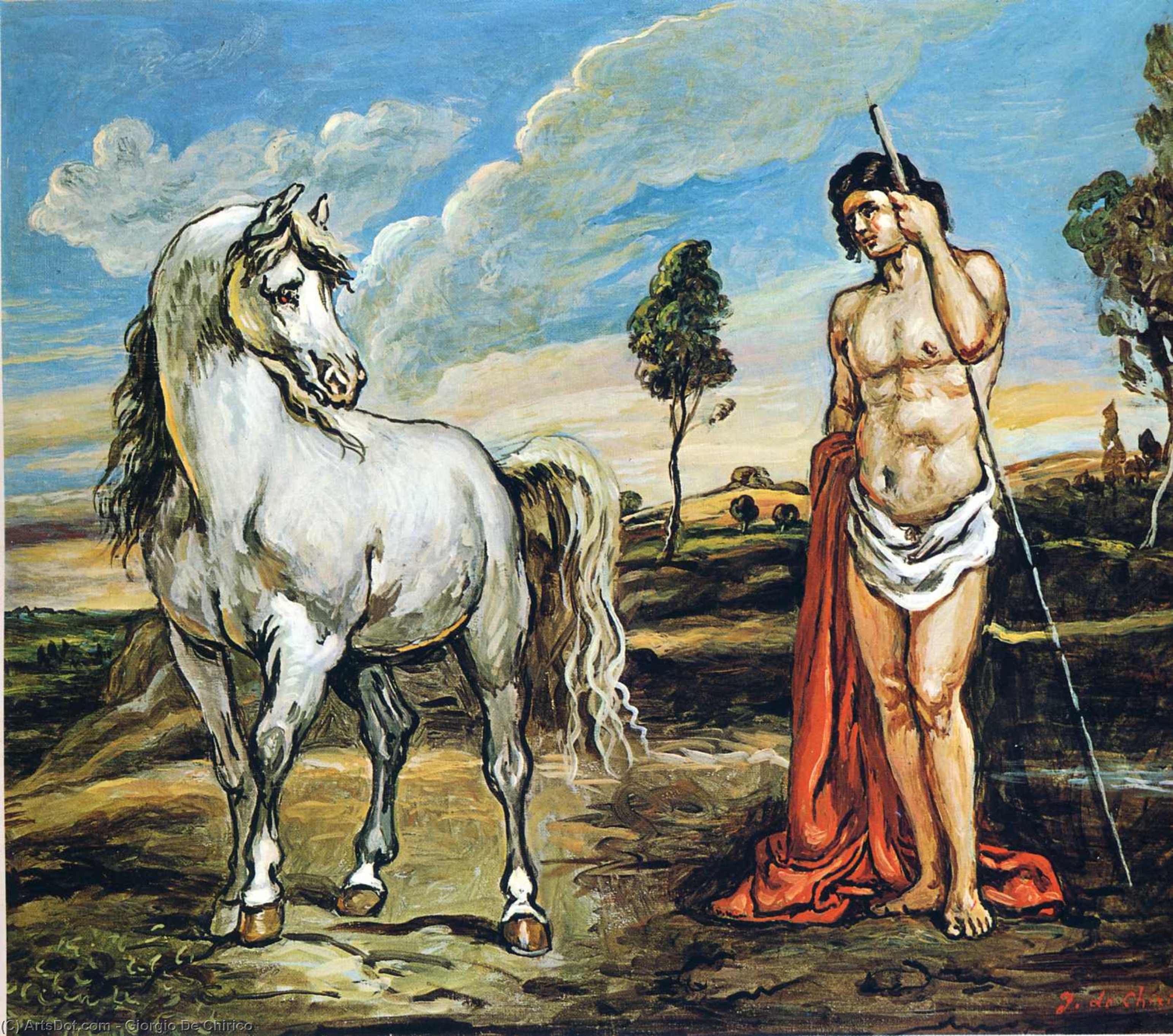 Untitled (9526) Übersetzung Deutsch: Unbetitelte Zeichnung Nr. 9526 — Giorgio De Chirico