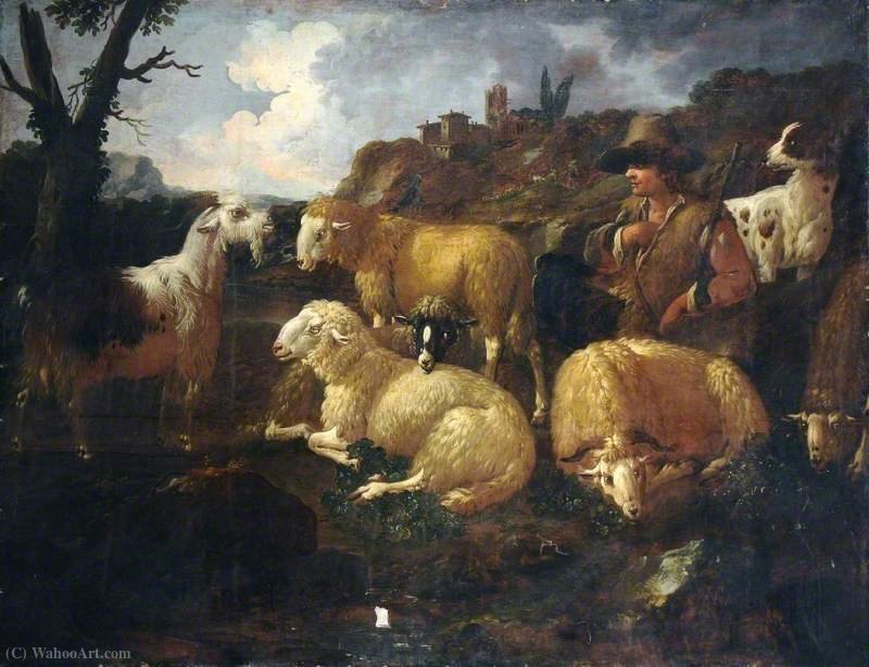 Landscape With Sheep — Philipp Peter Roos
