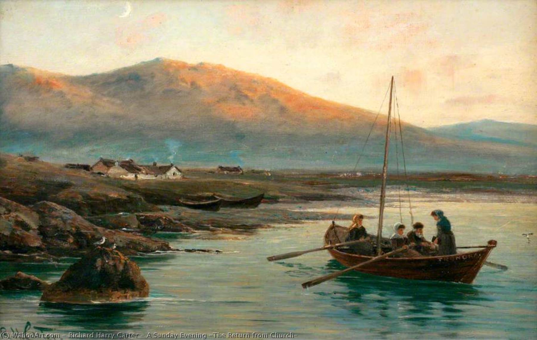 A Sunday Evening (the Return From Church) — Richard Harry Carter