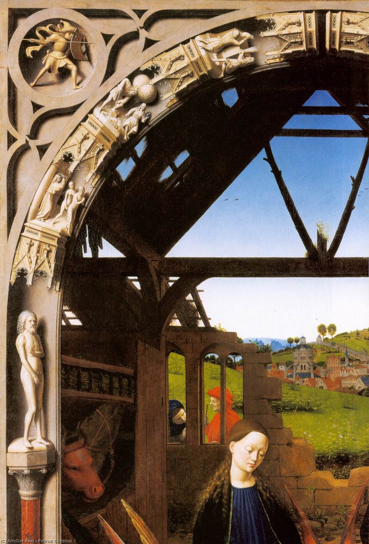The Nativity (detail) (13) — Petrus Christus
