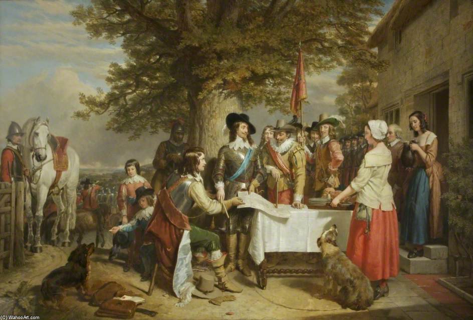 Eve Of The Battle Of Edge Hill — Charles Landseer