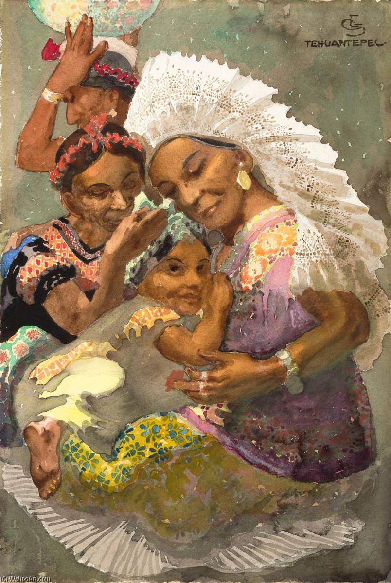 Tehuanas, States Of Oaxaea, Mexico — Carl Folke Sahlin
