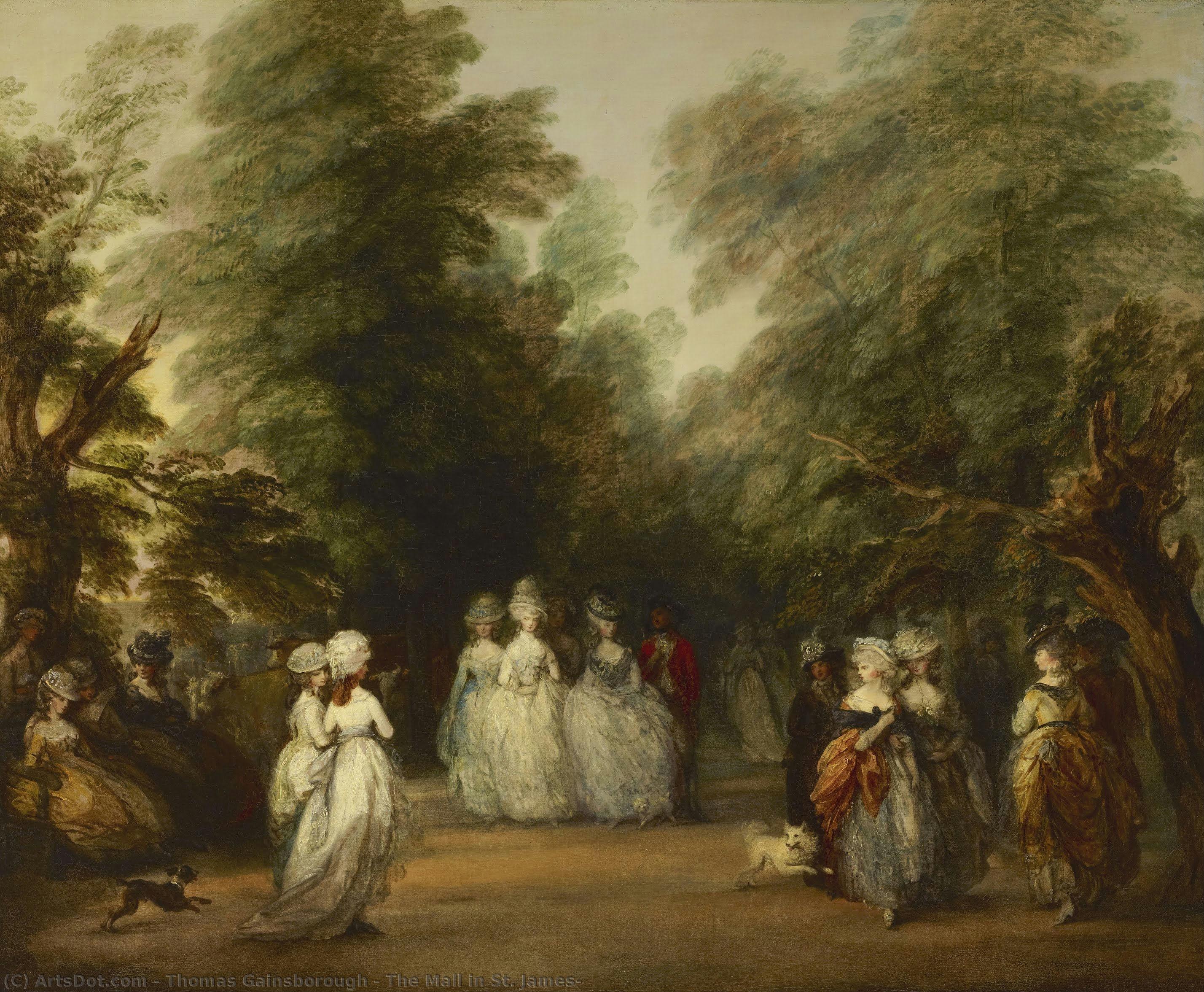 El Mall De St. James — Thomas Gainsborough