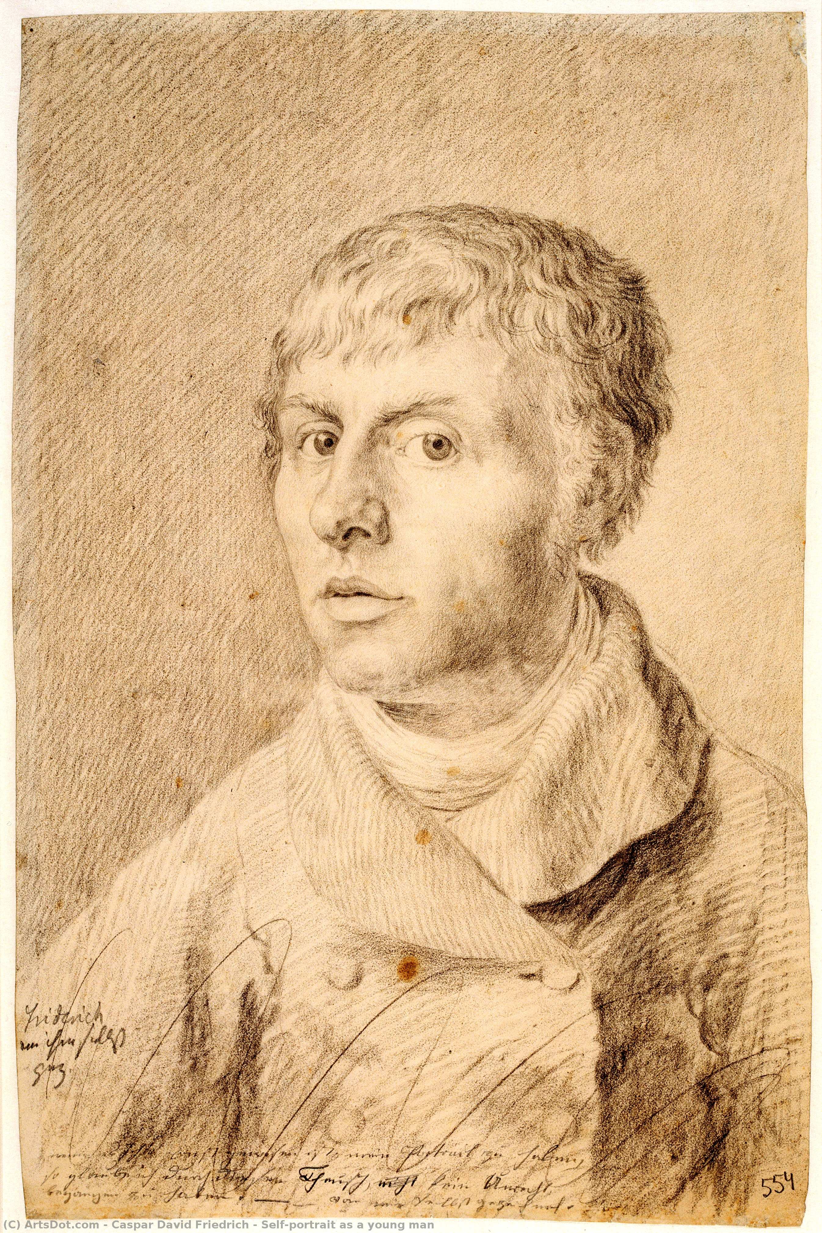Self-portrait As A Young Man — Caspar David Friedrich