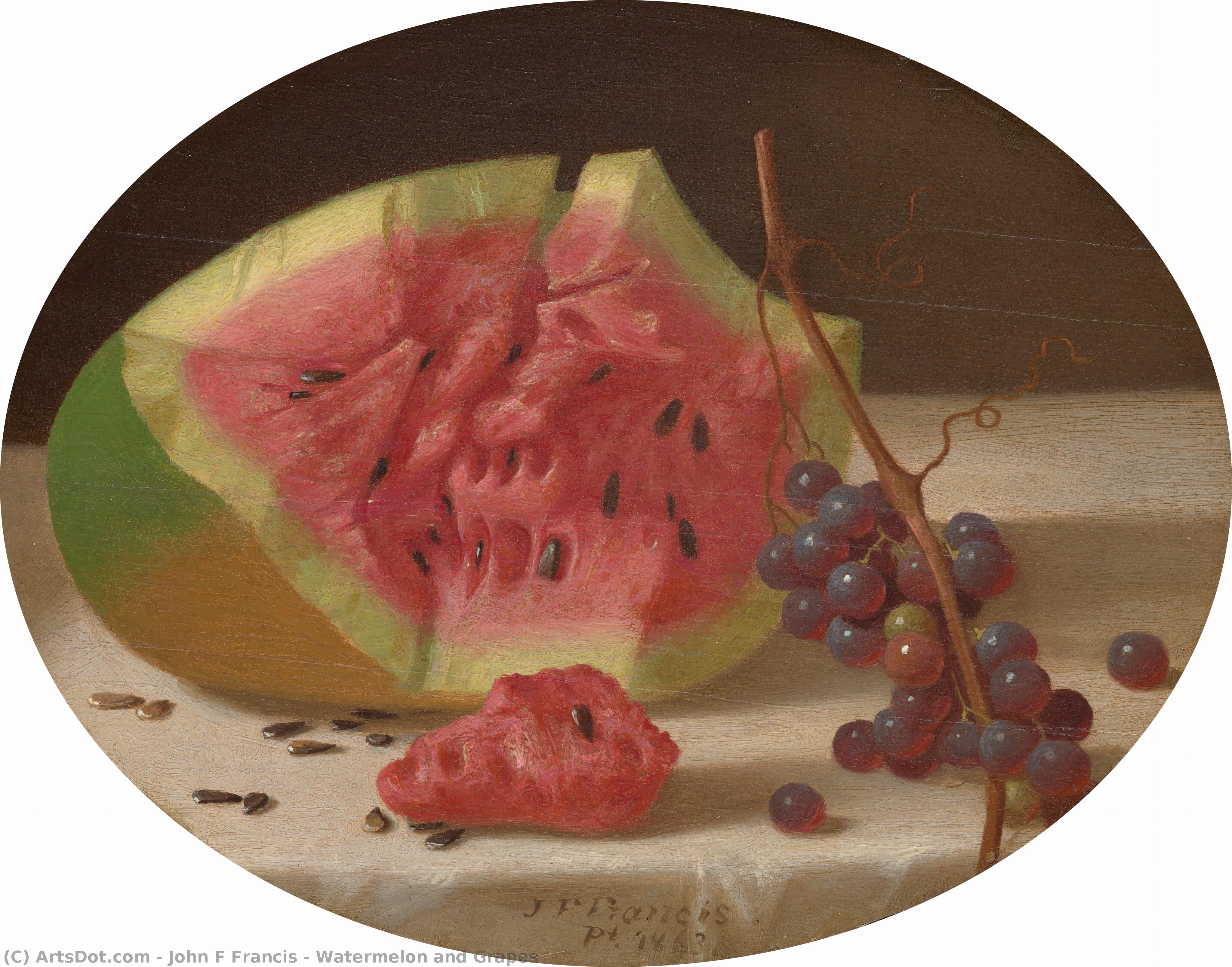 Watermelon And Grapes — John F Francis
