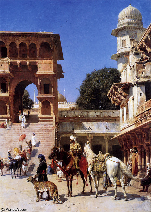 Departure For The Hunt — Edwin Lord Weeks