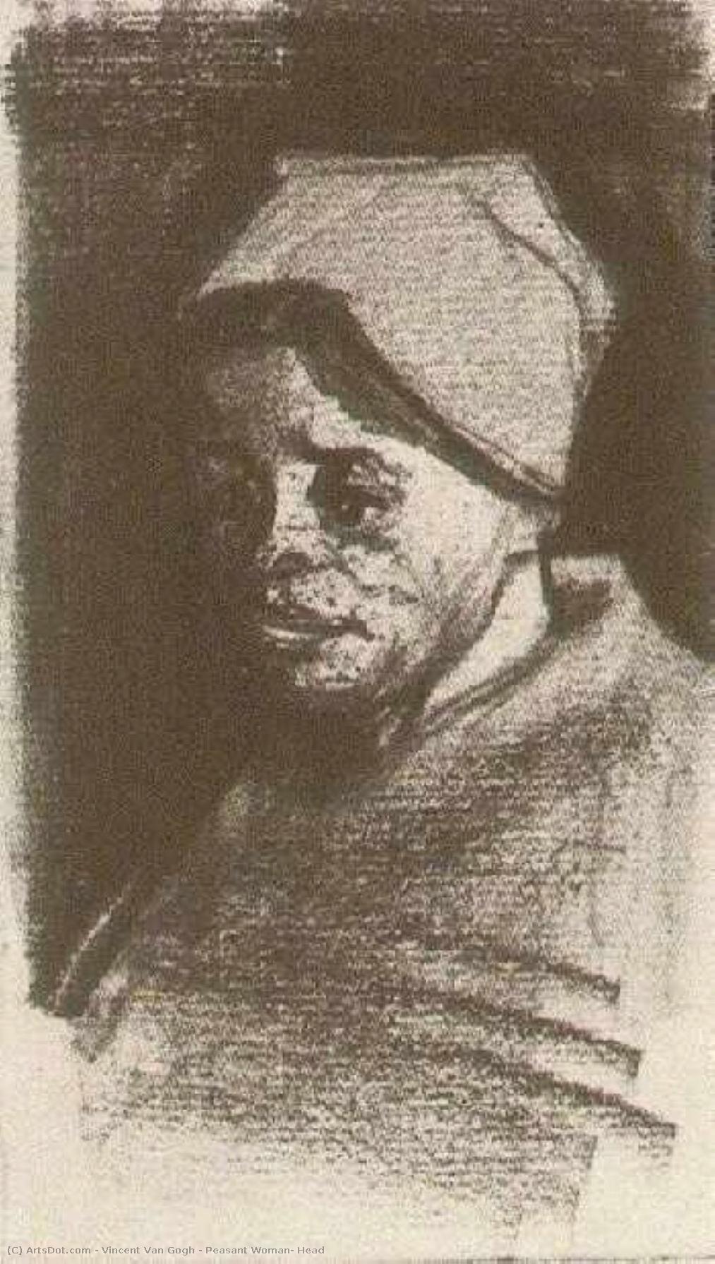 Peasant Woman, Head — Vincent Willem Van Gogh