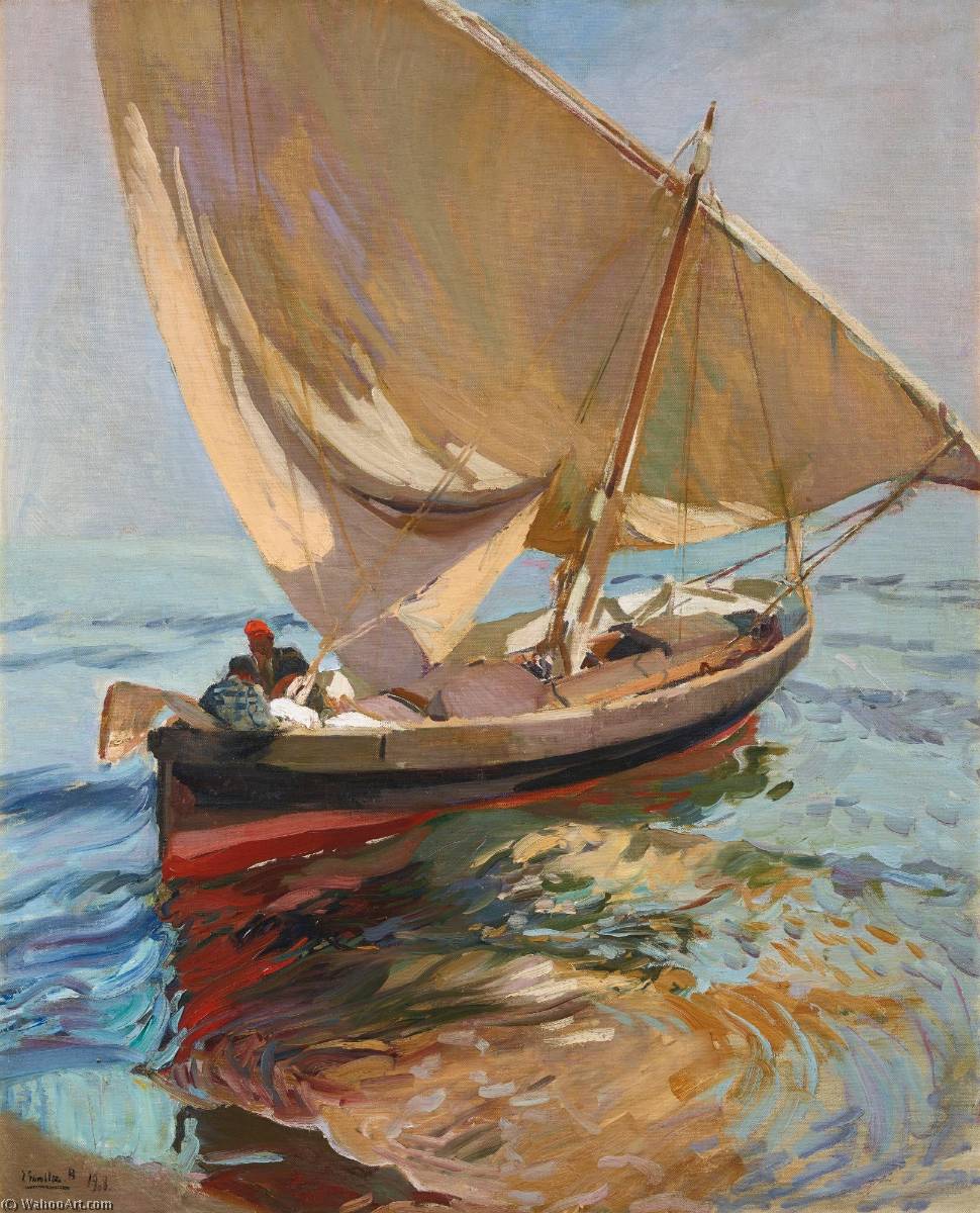 Camino De La Pesca. Valencia (setting Out To Sea. Valencia) — Joaquín Sorolla Y Bastida
