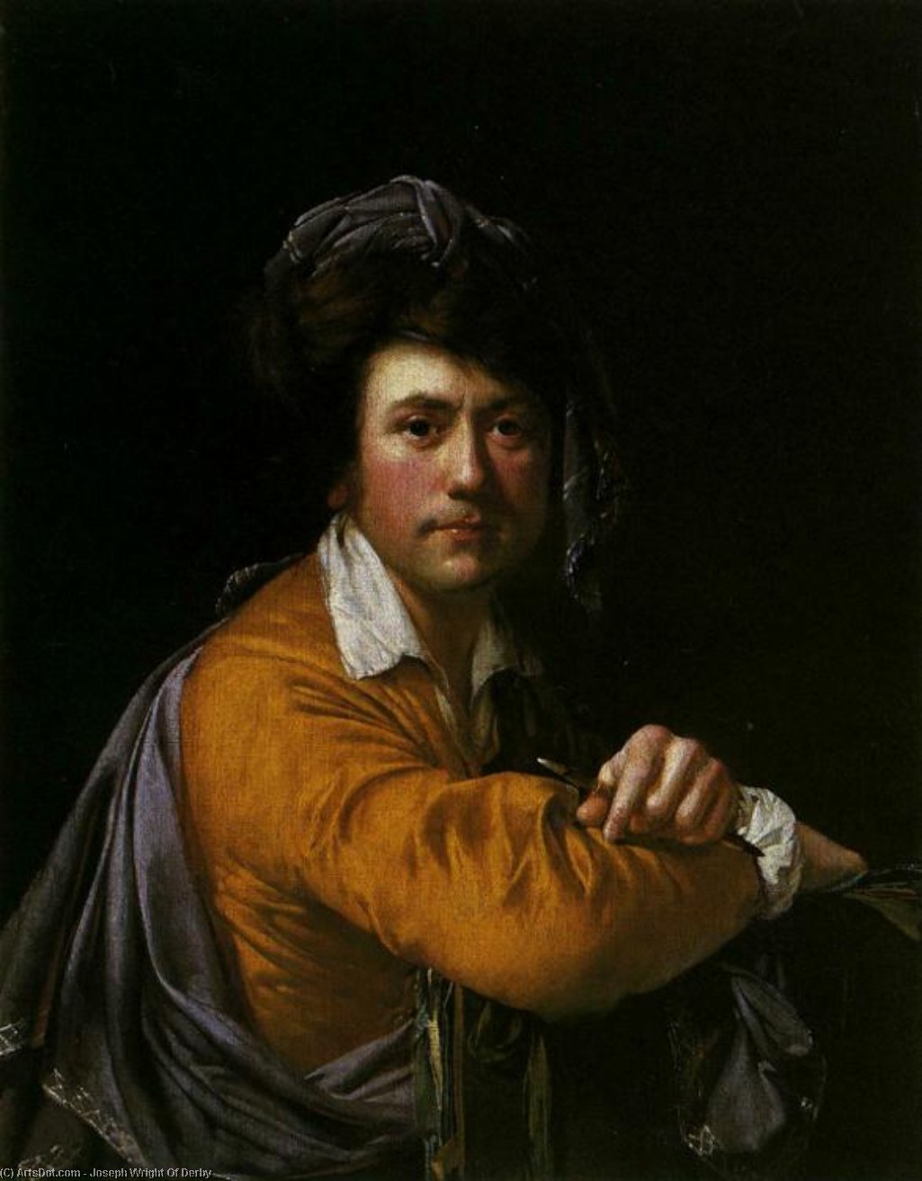 Self-portrait At The Age Of About Forty — Joseph Wright Of Derby