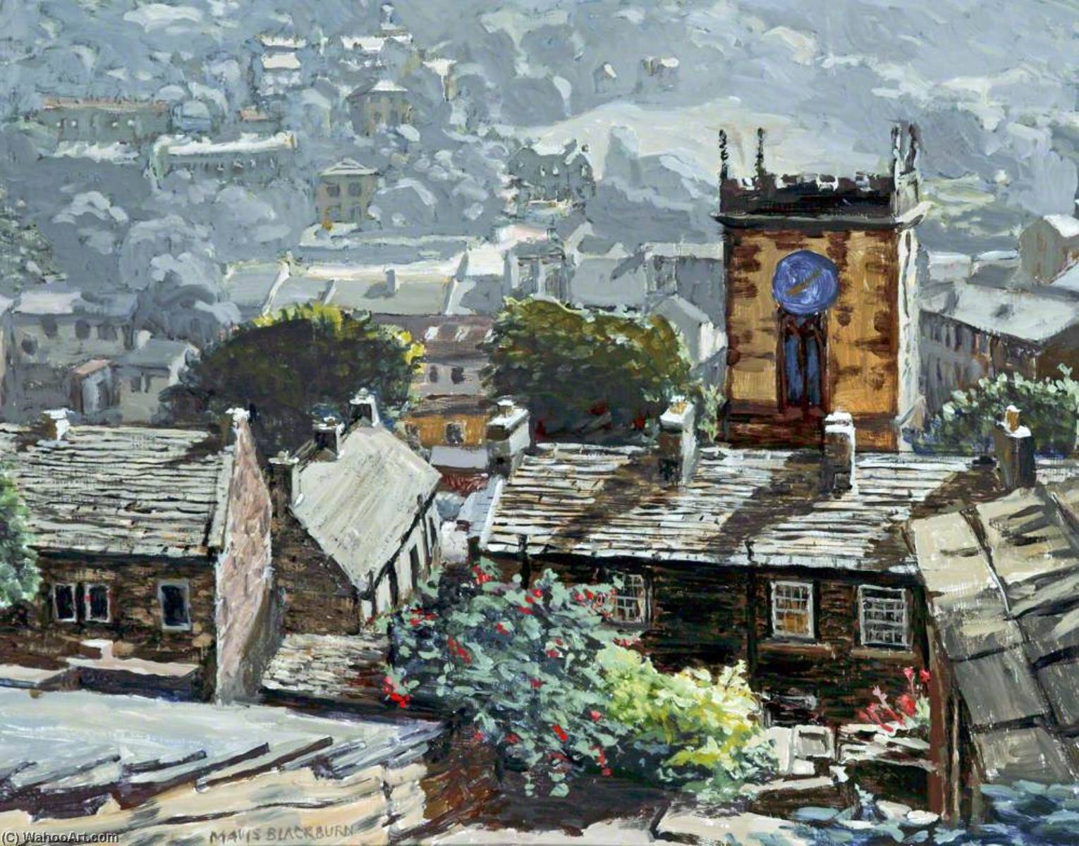 Rooftops, Holmfirth, West Yorkshire — Mavis Blackburn