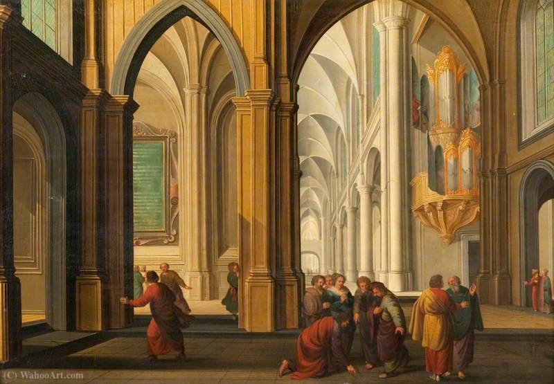 Christ And The Woman Taken In Adultery — Dirck Van Delen
